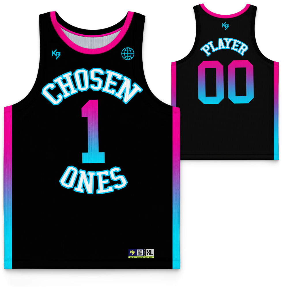 Custom Pink Basketball Jersey  Custom basketball, Black pink