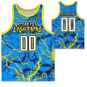 Lightning Custom Basketball Jersey