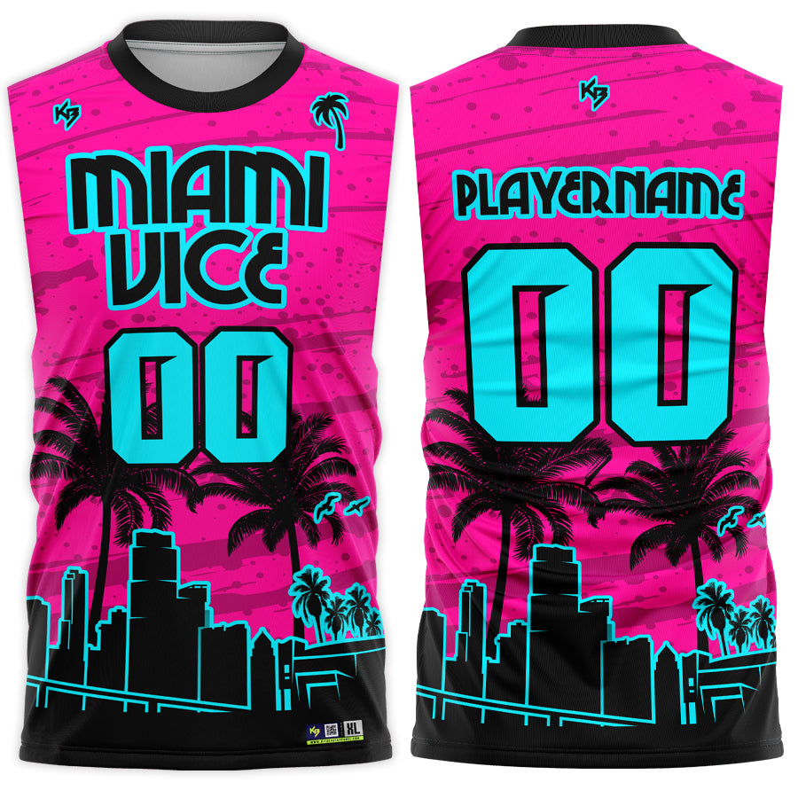 Miami Vice Drifit 7v7 Custom Flag Football Jerseys – KitBeast Sports ...