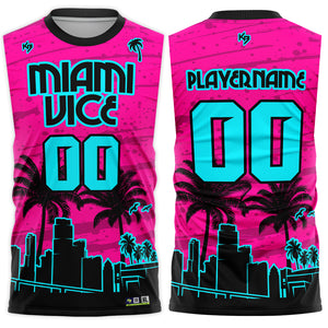 Miami Vice Drifit 7v7 Custom Flag Football Jerseys