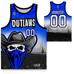 Outlaws Custom Basketball Jersey