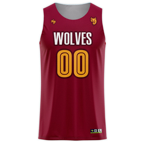 Wolves Custom Basketball Pinnie