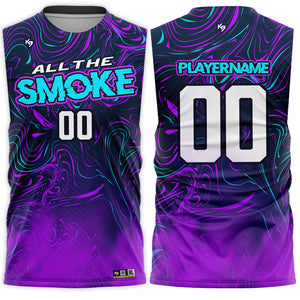 All The Smoke Compression 7v7 Custom Flag Football Jerseys