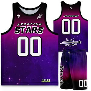 Shooting Stars Custom Basketball Uniform