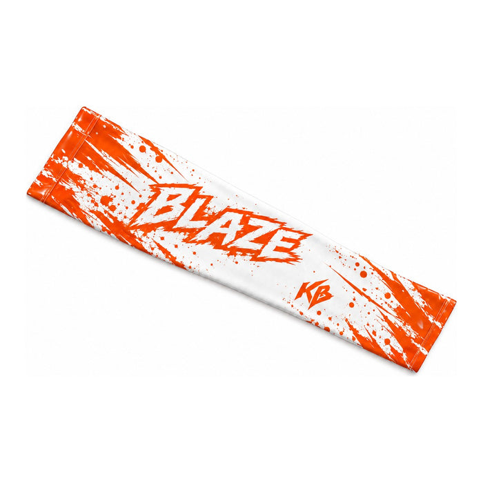 Custom Arm Sleeves / Orange Splatter Blaze