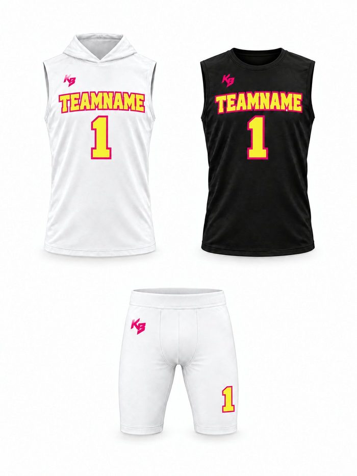 3 Piece Package: Home jersey, Away jersey, 1 pair of shorts