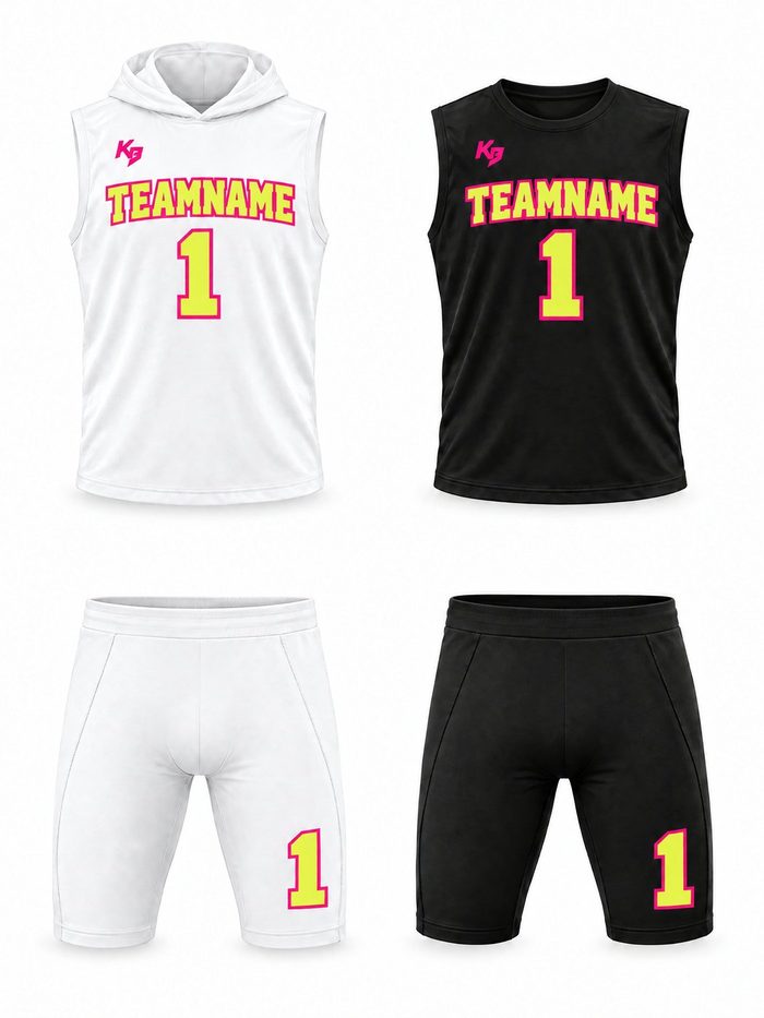 4 Piece Package: Home jersey, Away jersey, Home shorts, Away shorts